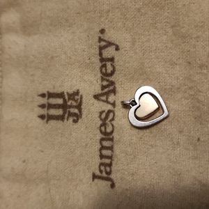 James avery double heart charm retired
